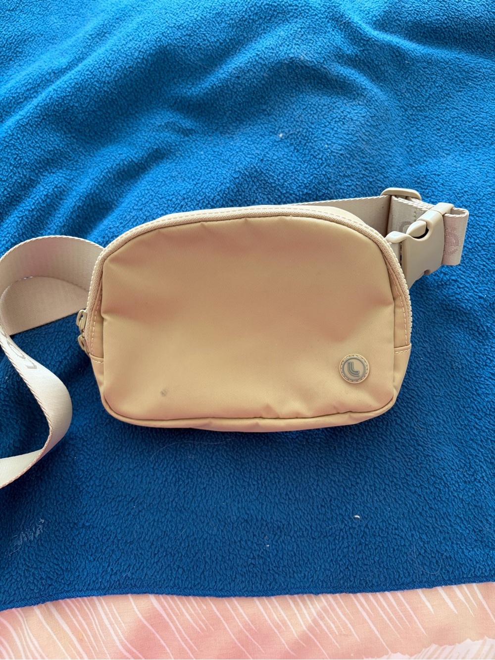 Lole Beige Crossbody Belt Bag